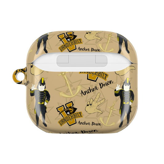 Vanderbilt AirPod Case, Stylish Phone Accessory, College Gear, Unique Gift for Students, Merchandise for Fans, Nautical Theme
