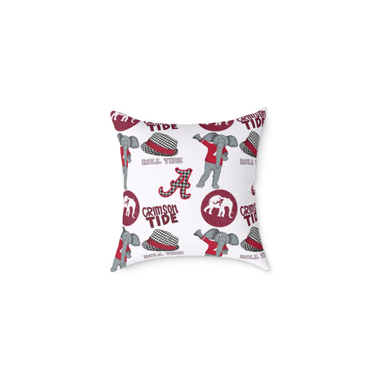 Crimson Tide Decorative Pillow, Cozy Home Accent, College Dorm Decor, Gift for Sports Fans, Alabama Pride