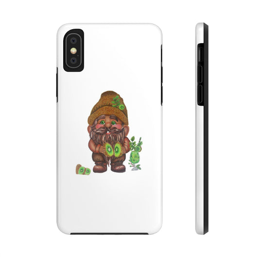 Funny Kiwi Gnome Phone Cases, Phone Covers for Gnome Lovers, Cute Gift for Gardeners, Unique Tech Accessories, Holiday Gifts