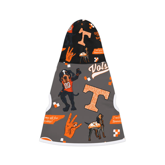 Tennessee Volunteers Pet Hoodie, Dog Sweater, Game Day Pet Apparel, Pet Gift for Sports Lovers, Dog Outfit for Celebrations
