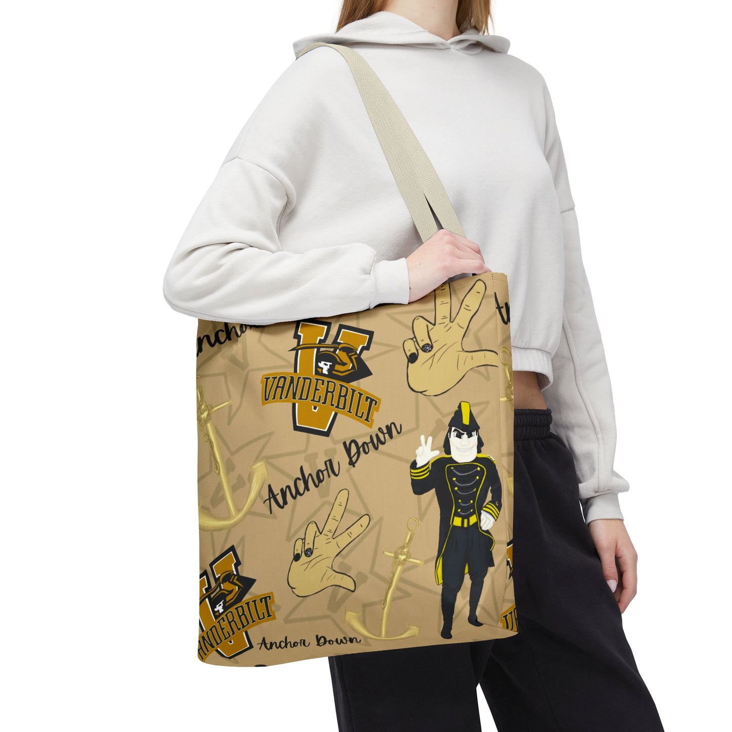 Vanderbilt Spirit Tote Bag, Functional Everyday Tote, College Merchandise, Personalized Gift, Sports Game Accessory