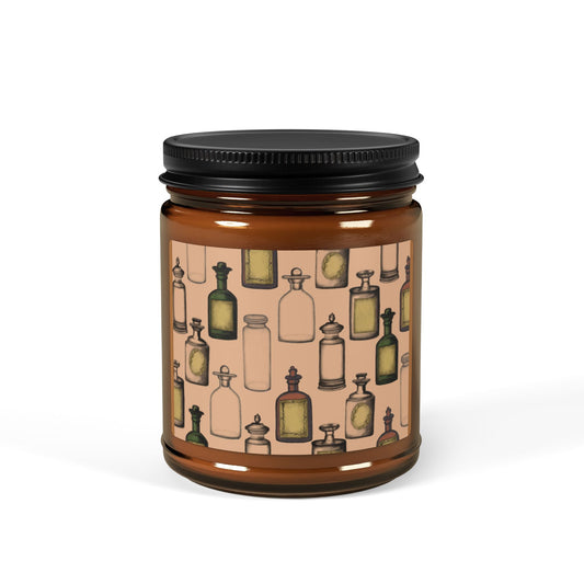 Apothecary Jars Scented Soy Candle (Multi-Size, Amber Jar)