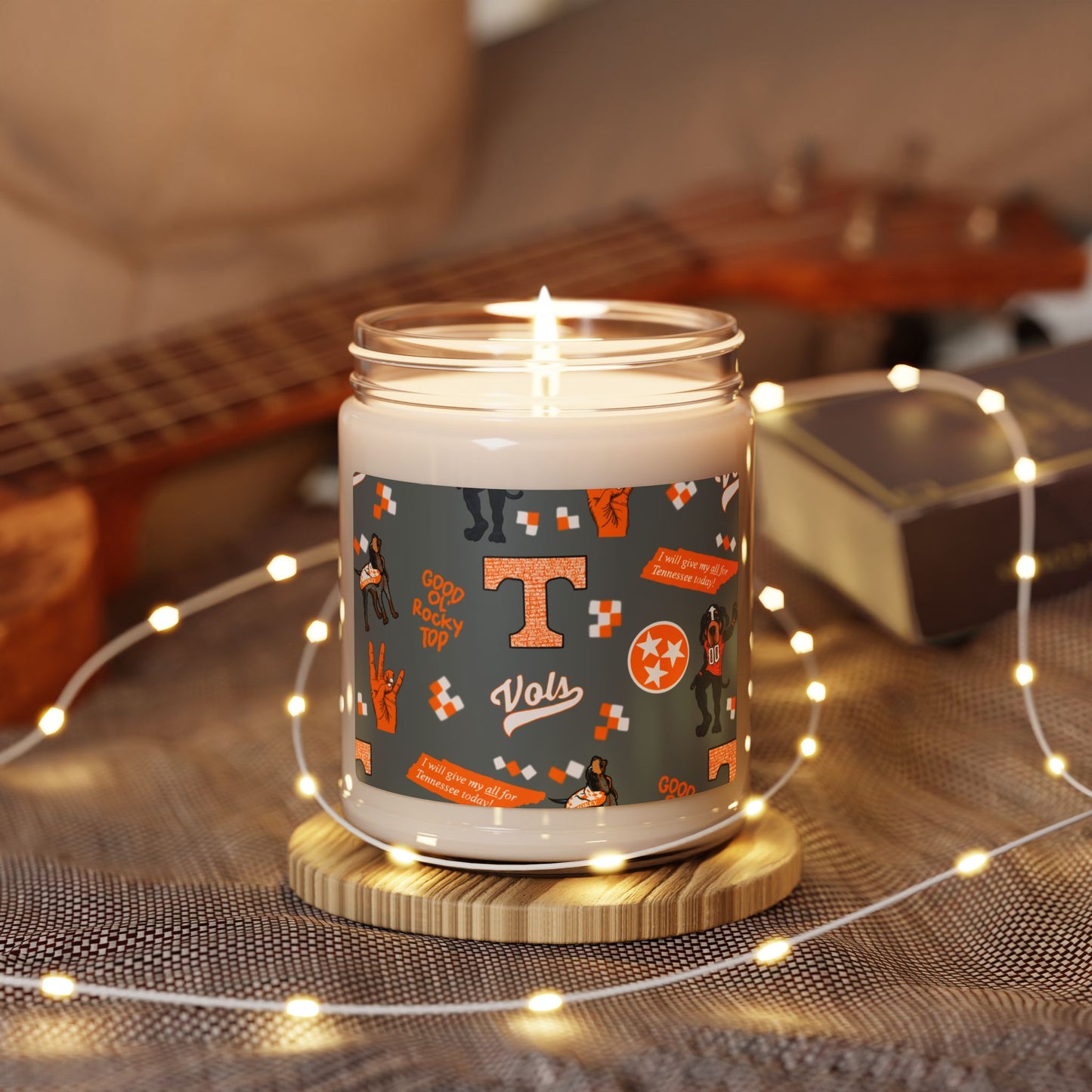 Tennessee Vols Scented Candle Soy Candle | Home Decor, Aromatherapy, Tailgating Essentials, Vols Candle