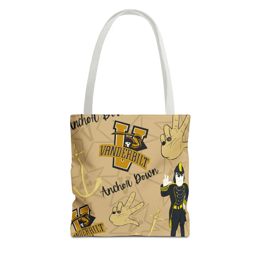 Vanderbilt Spirit Tote Bag, Functional Everyday Tote, College Merchandise, Personalized Gift, Sports Game Accessory