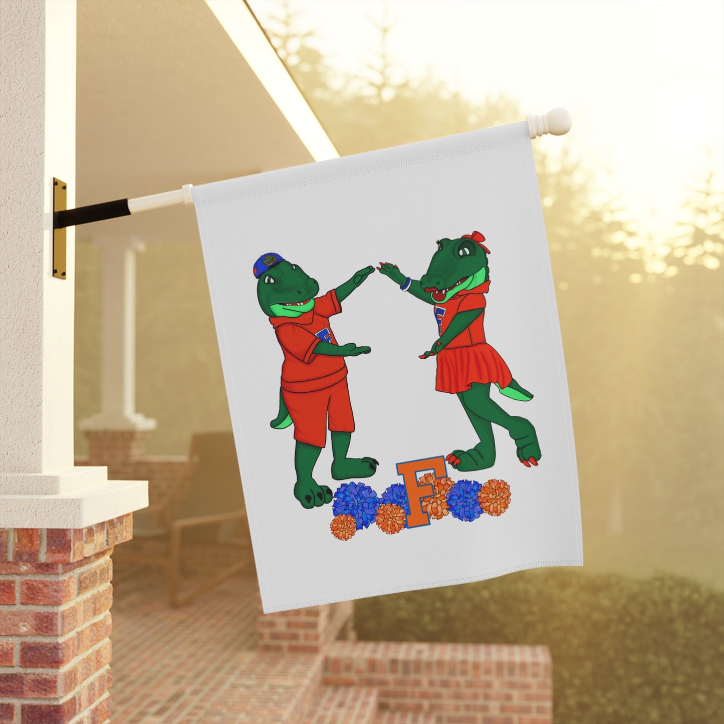 Florida Gators Garden Banner, Fun Outdoor Decor, Kids Birthday Party Decoration, Cute Garden Flag, Dino Theme Yard Sign