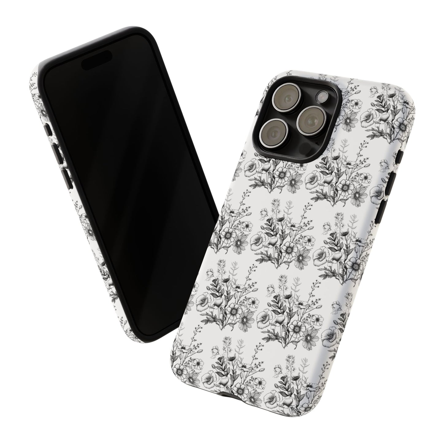 Floral Phone Case, Tough Cases with Elegant Black and White Design, Protective Cover for Fashion Lovers, Unique Gift for All [...]