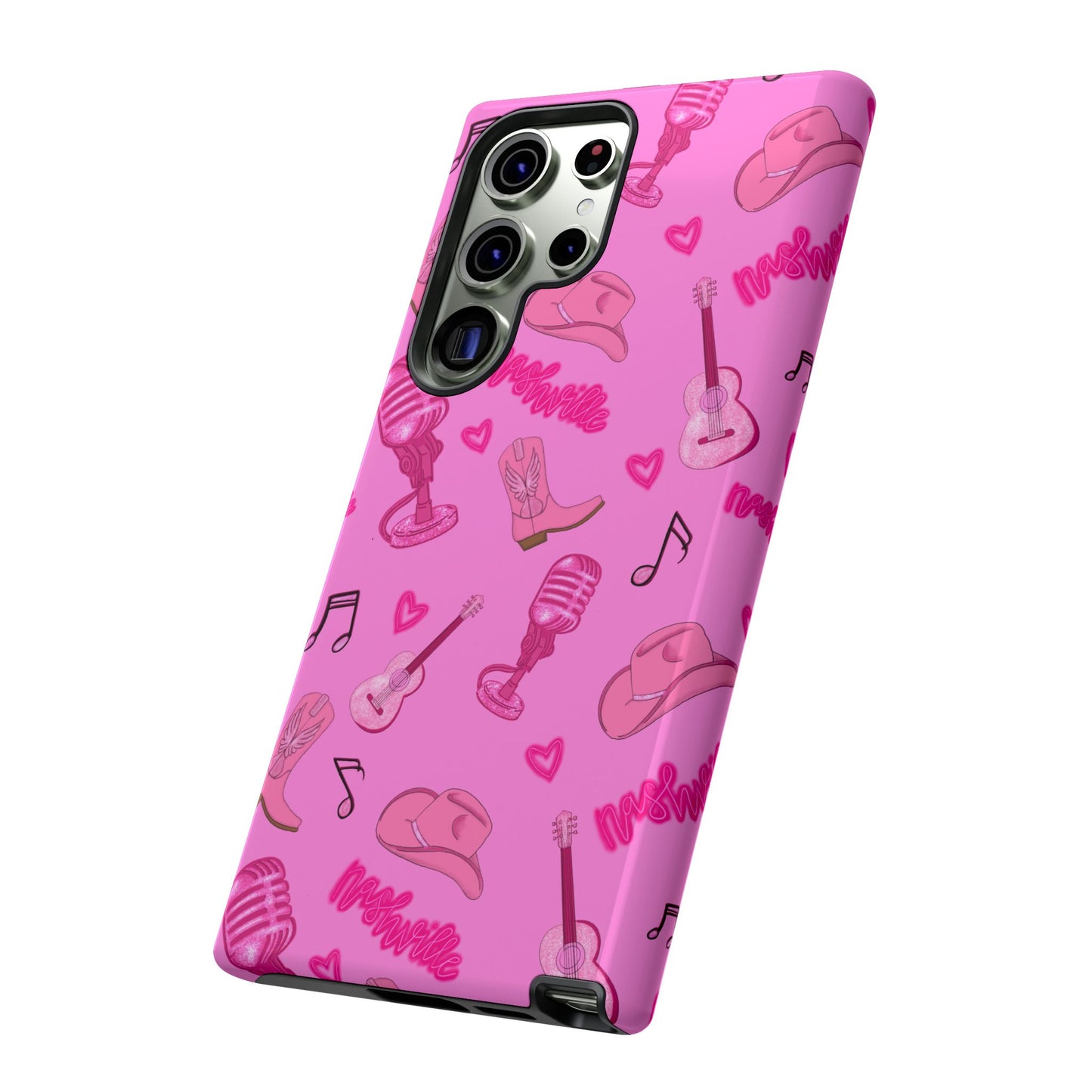 Pink Music Cases for Tough Love, Music Lover Gift, Phone Accessories, Cute Phone Covers, Stylish Cases for Women