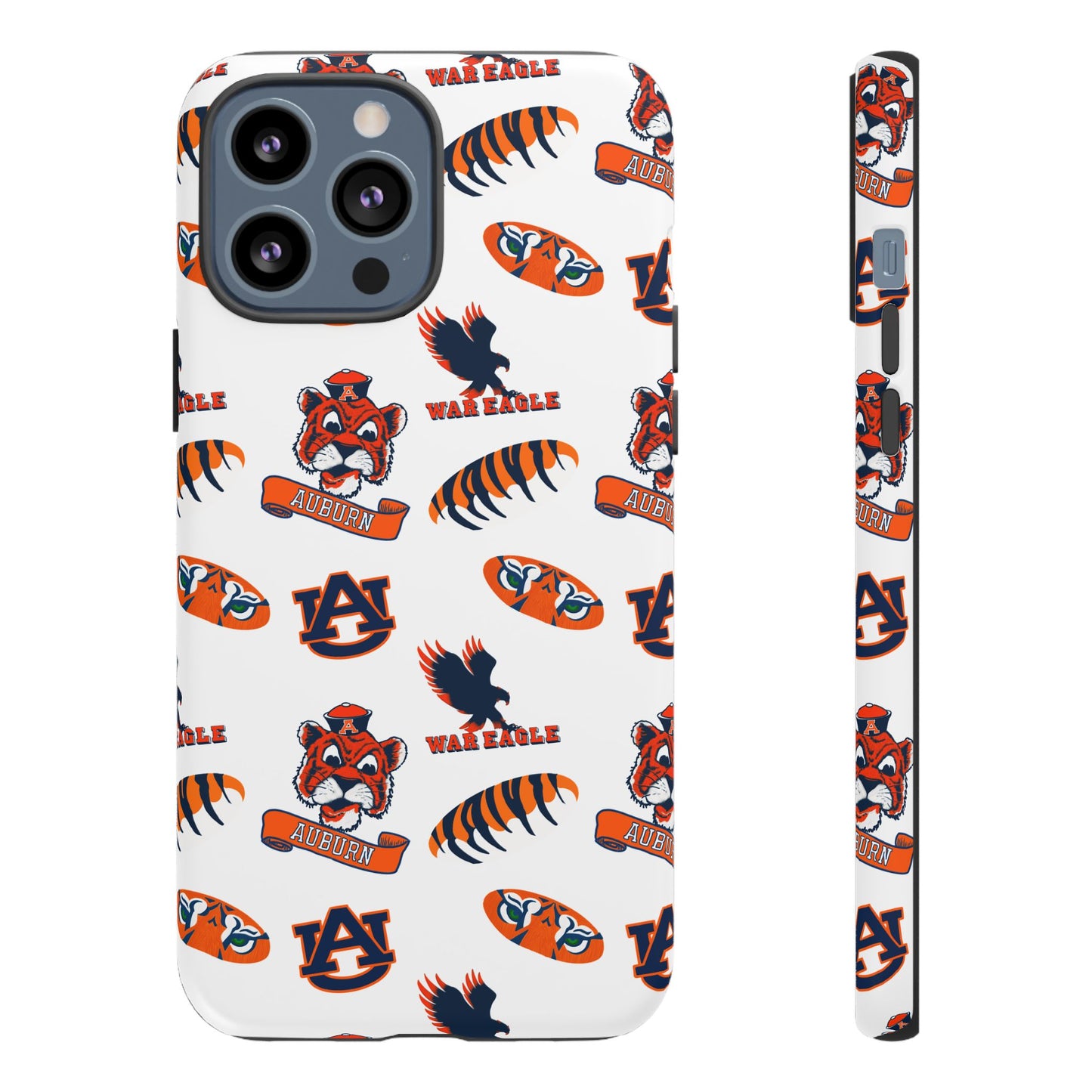 Auburn Fan Phone Case, Sports Team Accessory, Gift for Auburn Fans, Durable Cover, College Game Day