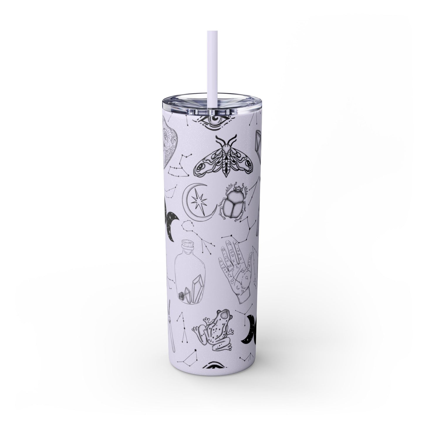 Withy Celestial Skinny Tumbler, 20oz - Astrology Drinkware, Starry Travel Cup, Unique Gift for Her, Cosmic Party Favor, Constellation Mug