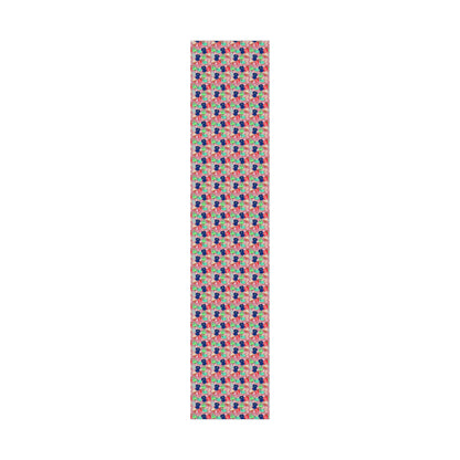Cookie Holiday Ornament Gift Wrap Paper — Pink Retro Bauble Pattern