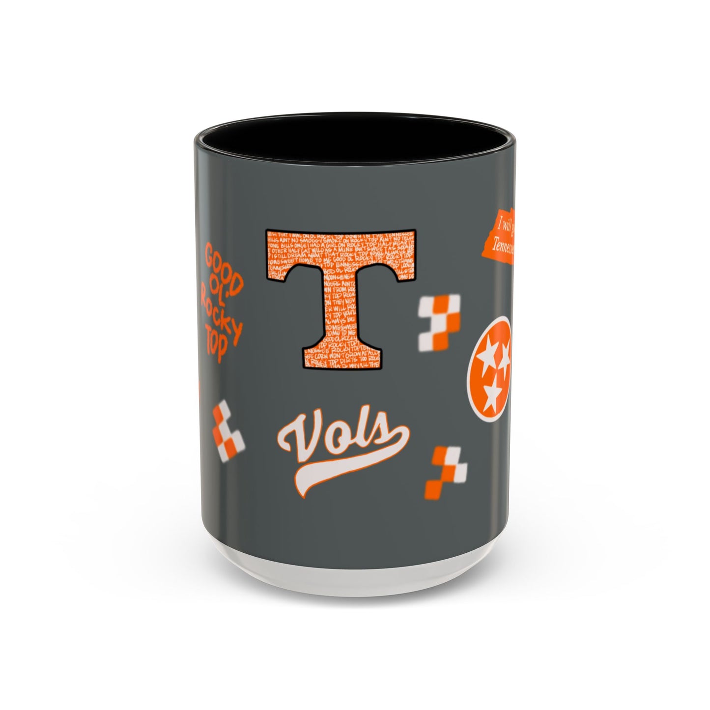 Tennessee Spirit Coffee Mug, Perfect for Gameday, College Student Gift, Unique Drinkware, Sports Fan Mug, Show Your Team Pride
