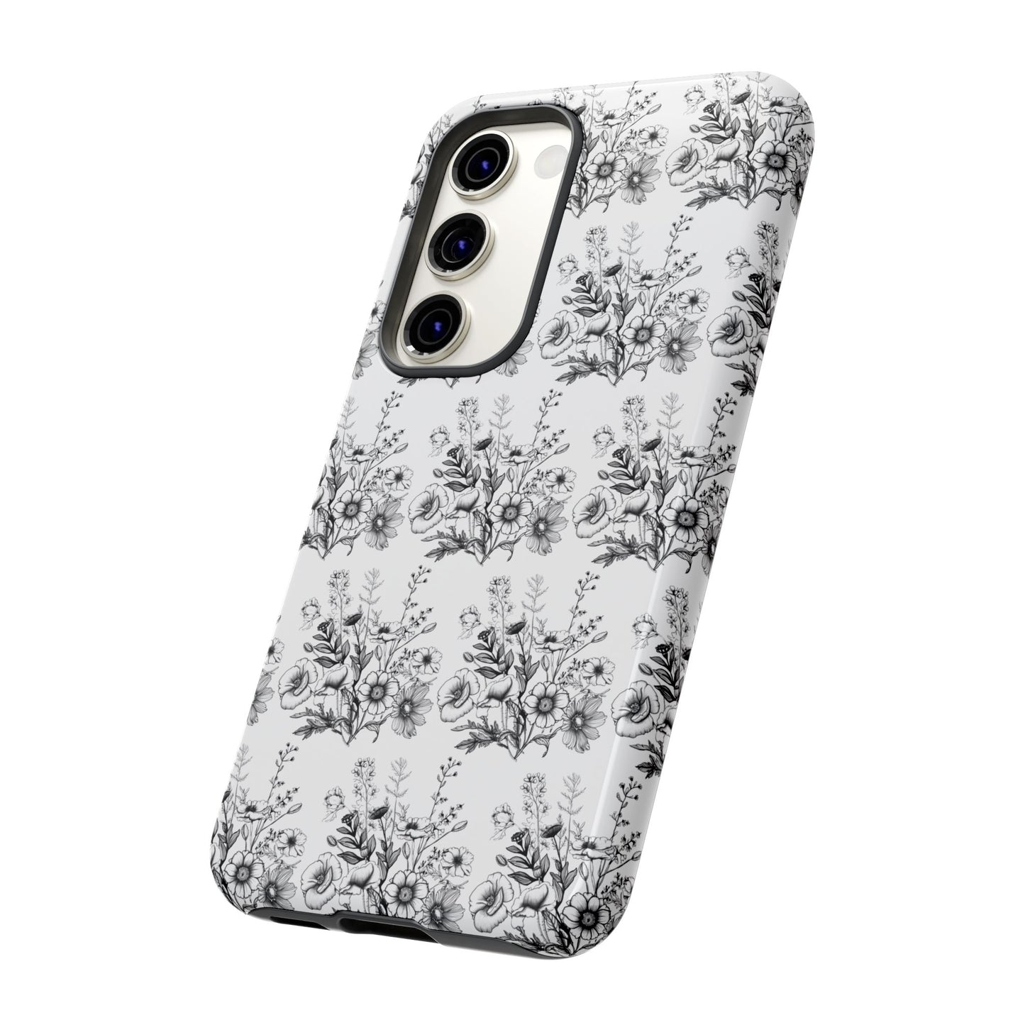 Floral Phone Case, Tough Cases with Elegant Black and White Design, Protective Cover for Fashion Lovers, Unique Gift for All [...]