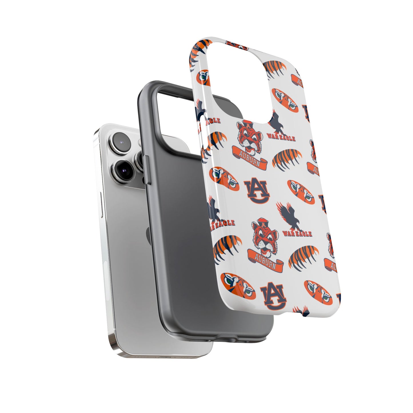 Auburn Fan Phone Case, Sports Team Accessory, Gift for Auburn Fans, Durable Cover, College Game Day