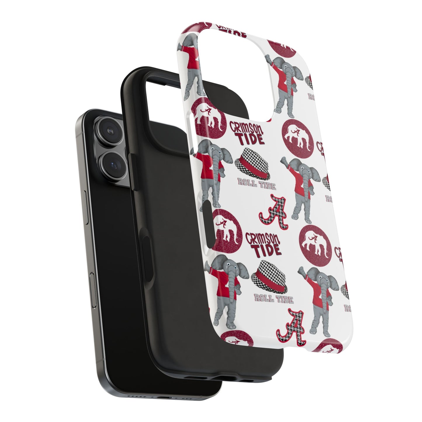 Alabama Crimson Tide Phone Case - Tough, Durable, Elephant Design, Sports Fan Accessories, College Team Gift, Graduation Presents
