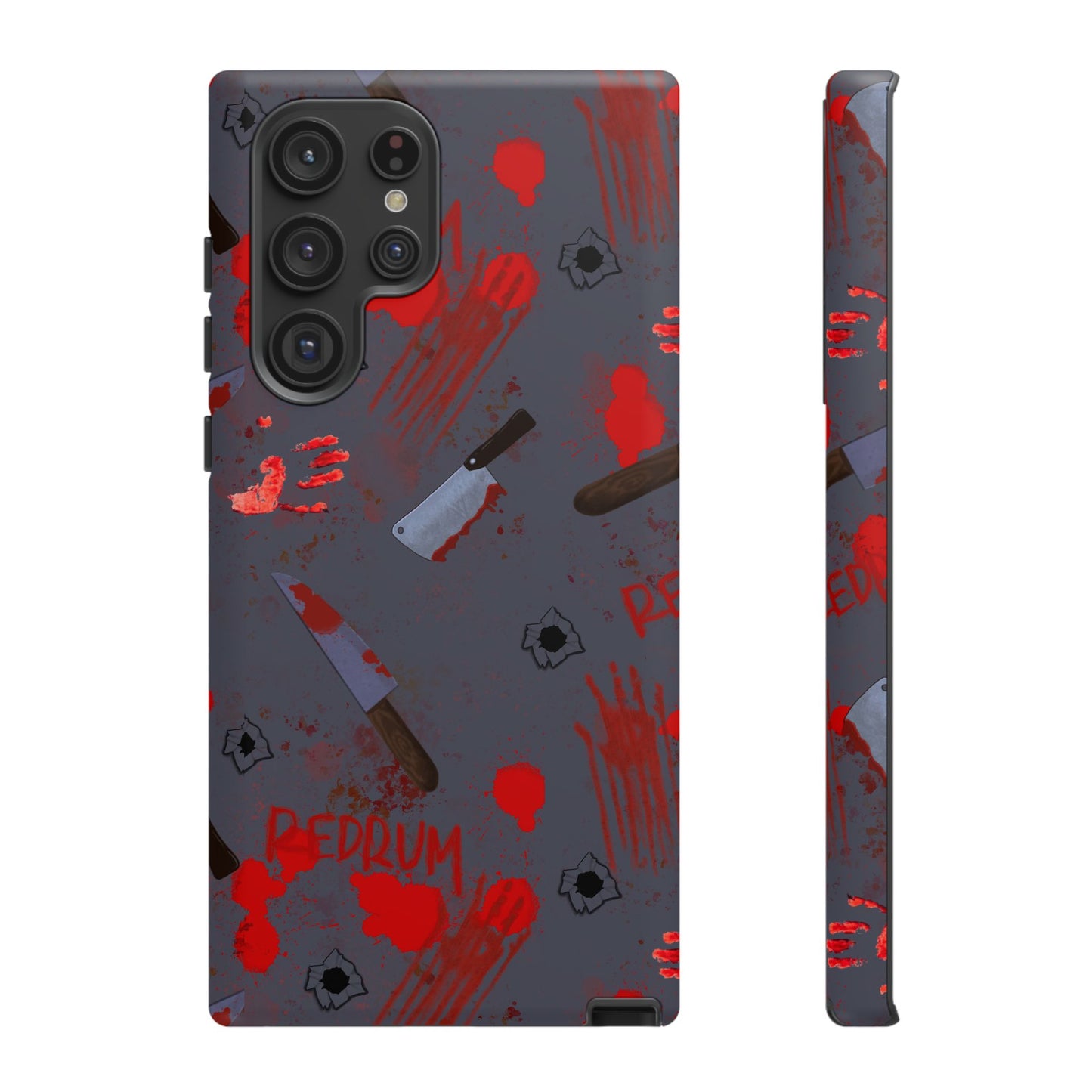 Blood Splatter Phone Case, Tough Case for Horror Fans, Halloween Accessory, Unique Gift for Gamers, Spooky Phone Cover