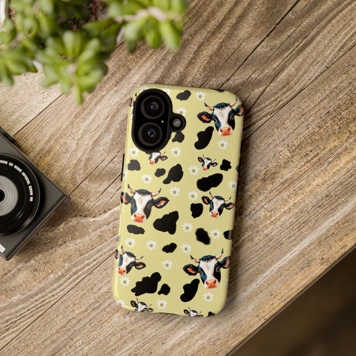 Cow Print Phone Case - Cute Protection for Animal Lovers, Gift for Farmhouse Decor, Cheerful Cow Design