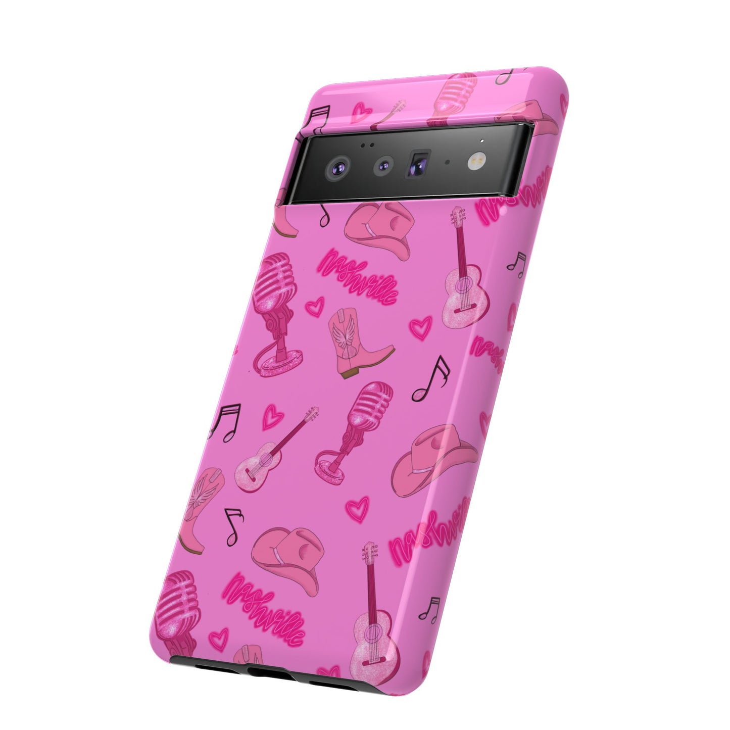 Pink Music Cases for Tough Love, Music Lover Gift, Phone Accessories, Cute Phone Covers, Stylish Cases for Women