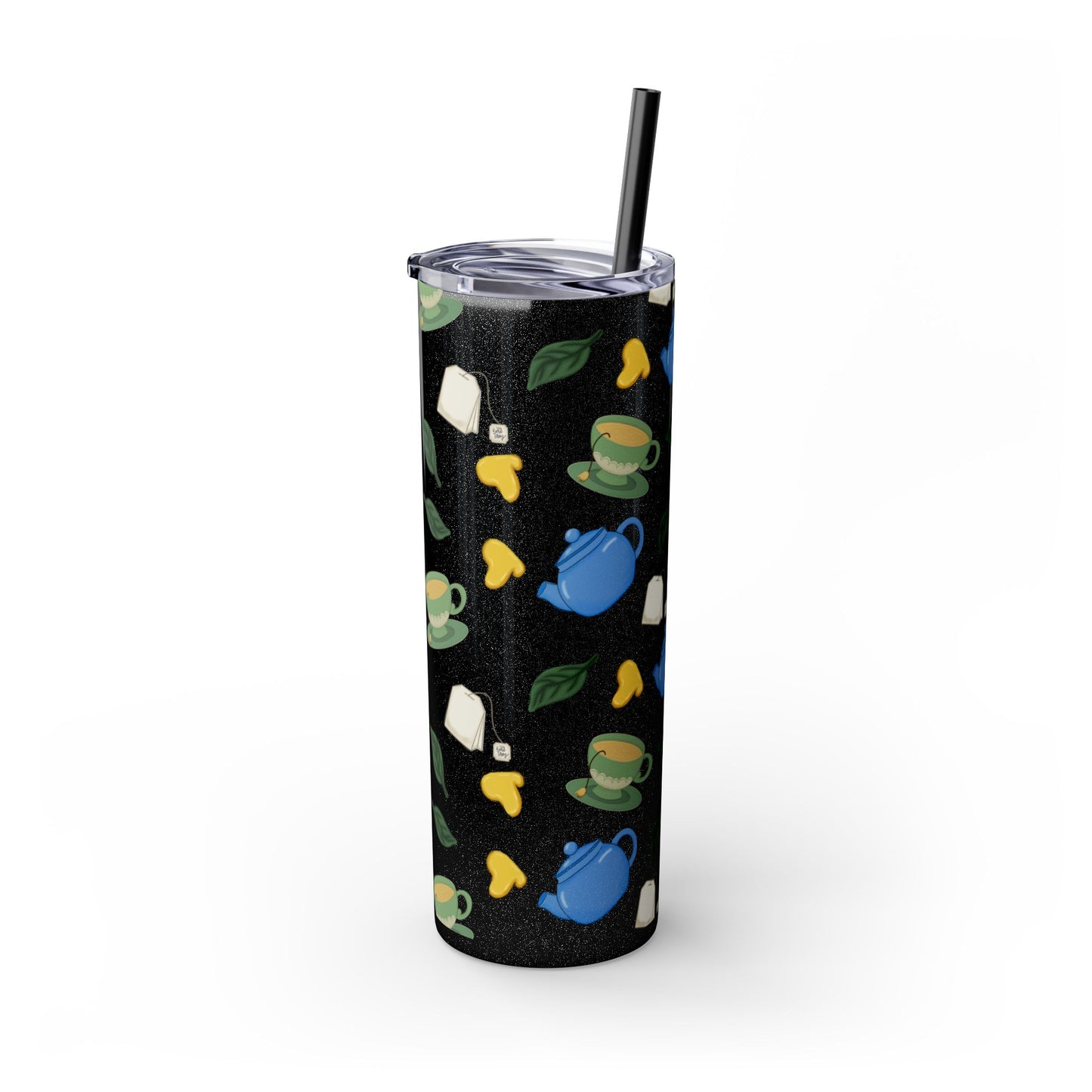Charming Tea Themed Tumbler, Stylish Drinkware for Tea Lovers, Perfect for Gifts, Home, Travel, Eco-Friendly Beverage Container