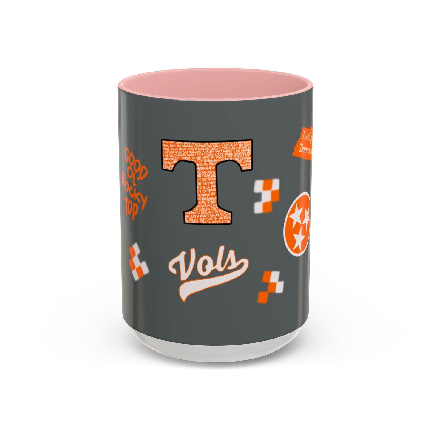 Tennessee Spirit Coffee Mug, Perfect for Gameday, College Student Gift, Unique Drinkware, Sports Fan Mug, Show Your Team Pride