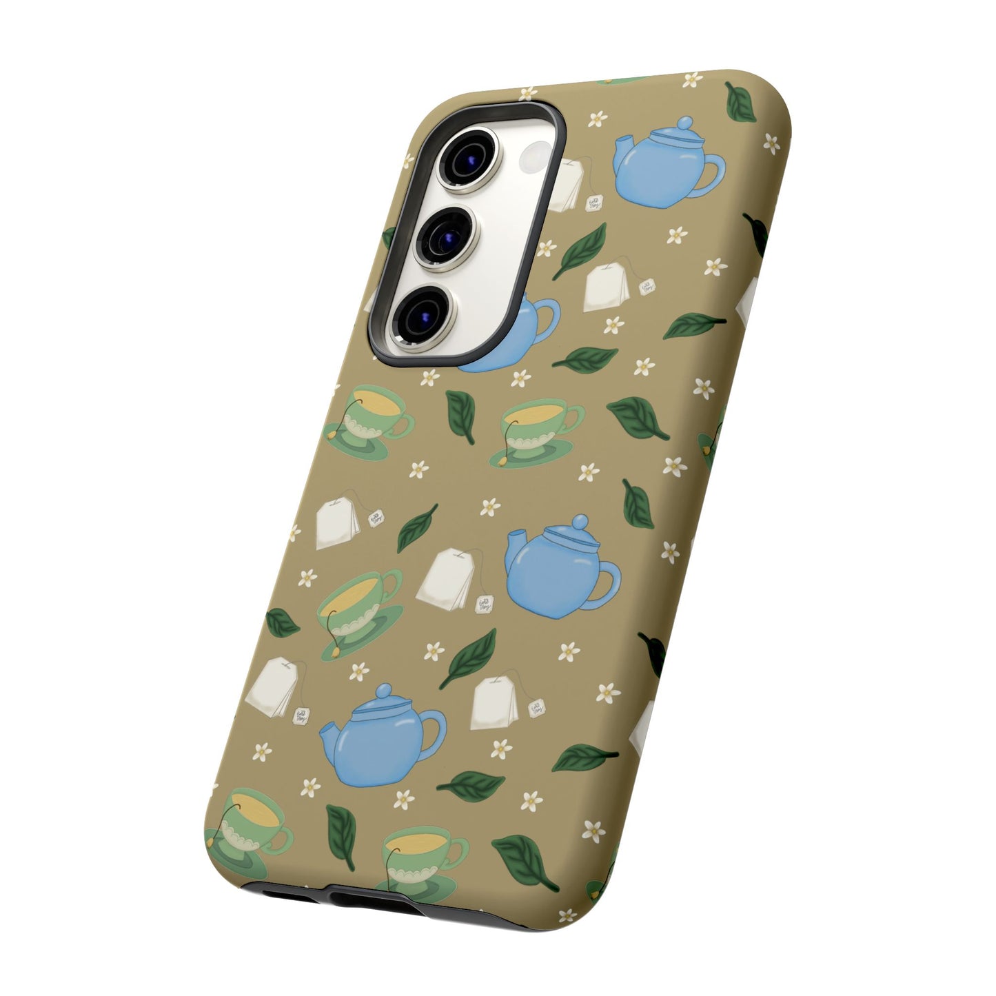 Charming Teacup Phone Case, Cute Phone Cover, Gift for Tea Lovers, Vintage Style Case, Birthday Present, Unique Accessory