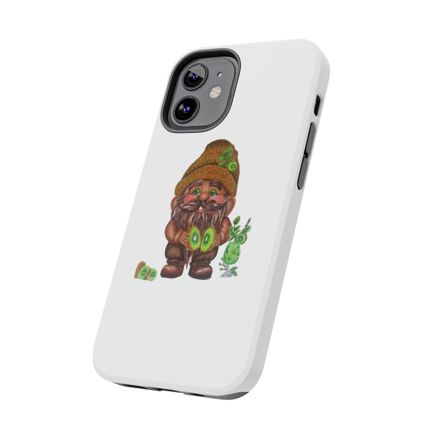 Funny Kiwi Gnome Phone Cases, Phone Covers for Gnome Lovers, Cute Gift for Gardeners, Unique Tech Accessories, Holiday Gifts