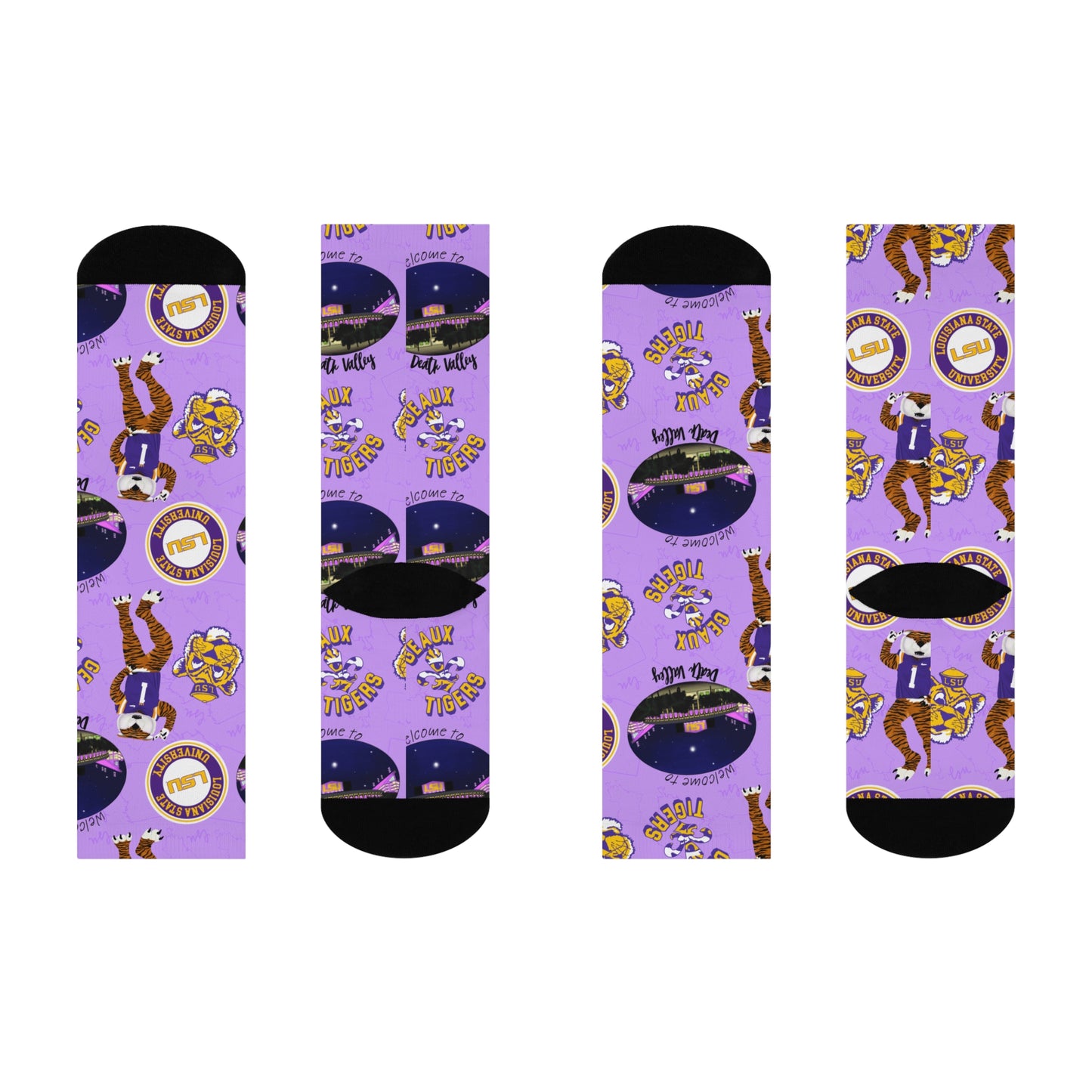 LSU Cushioned Crew Socks