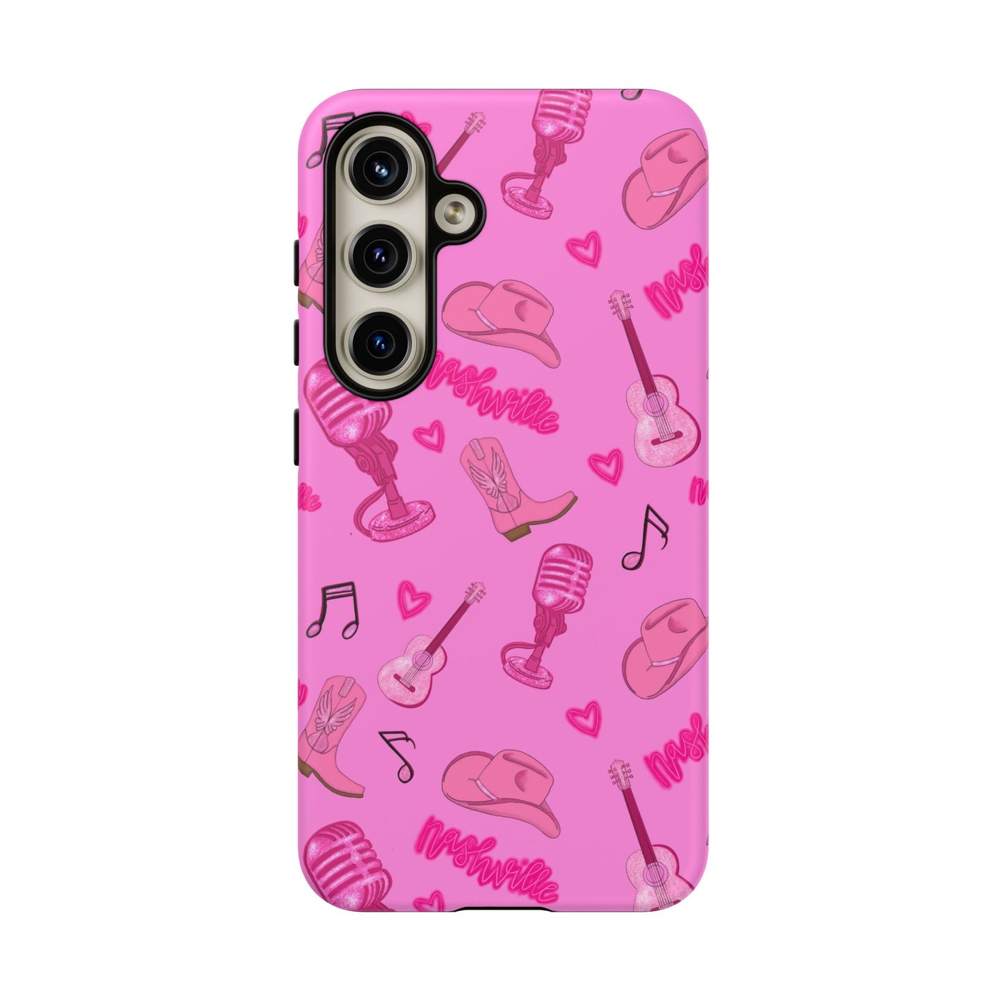 Pink Music Cases for Tough Love, Music Lover Gift, Phone Accessories, Cute Phone Covers, Stylish Cases for Women