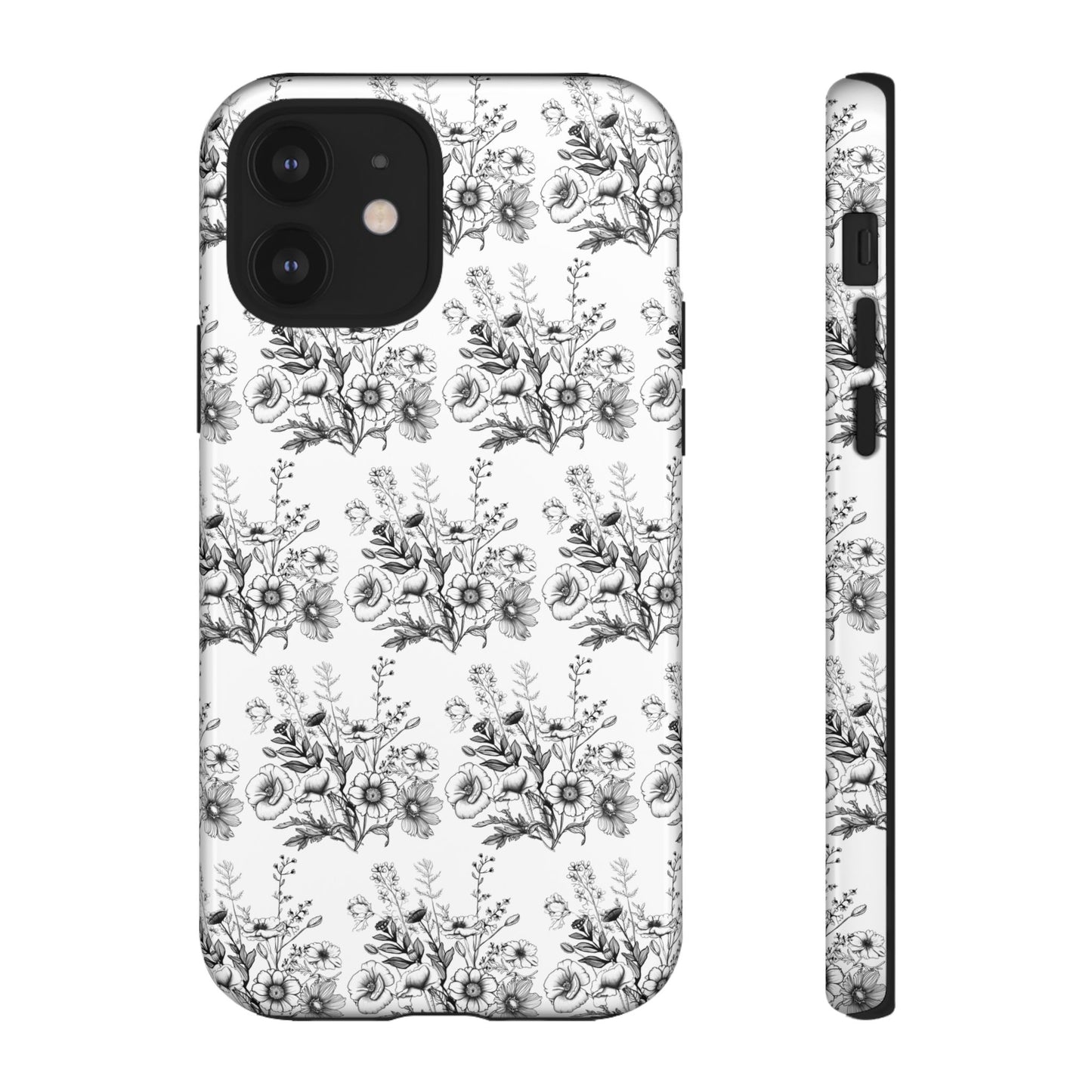 Floral Phone Case, Tough Cases with Elegant Black and White Design, Protective Cover for Fashion Lovers, Unique Gift for All [...]