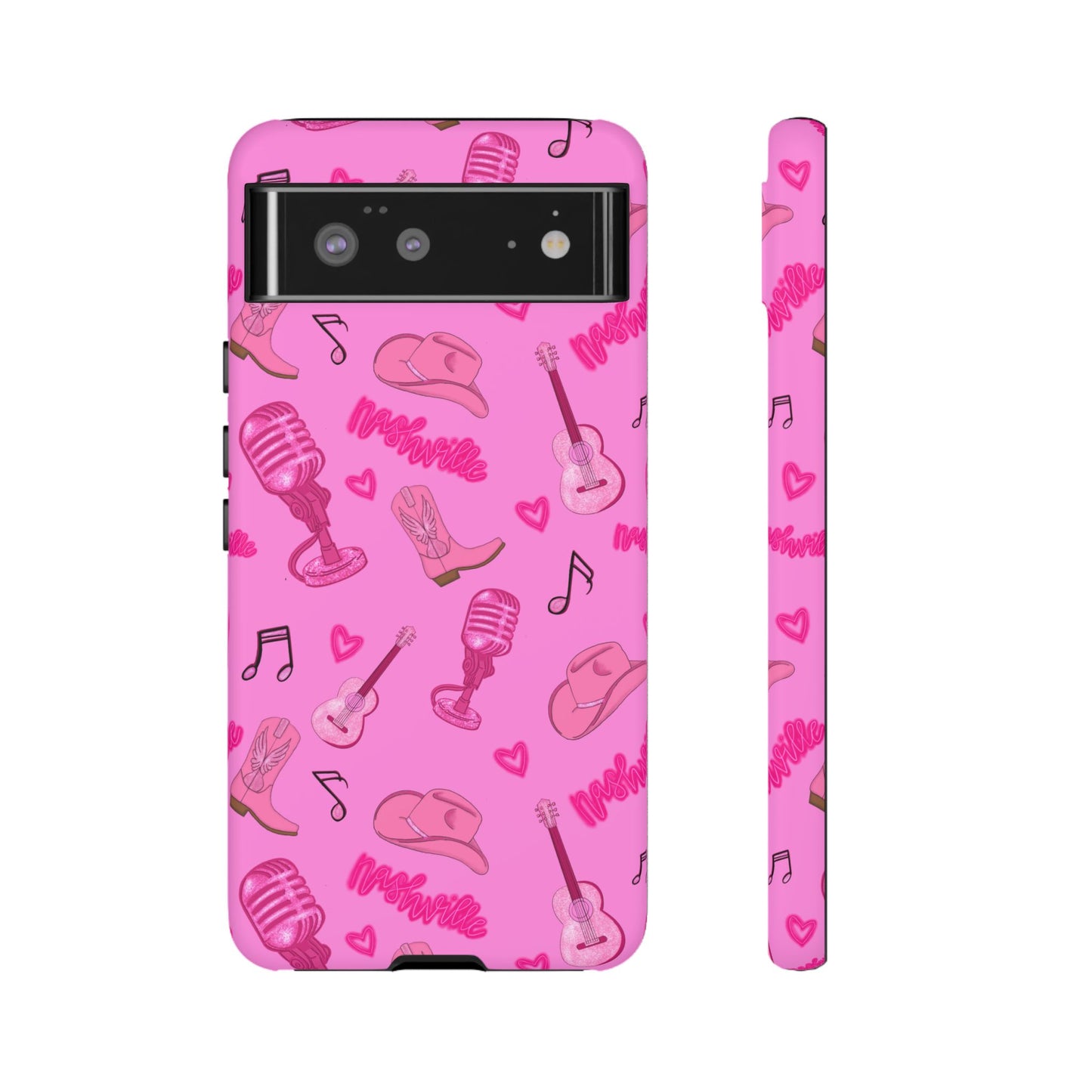 Pink Music Cases for Tough Love, Music Lover Gift, Phone Accessories, Cute Phone Covers, Stylish Cases for Women