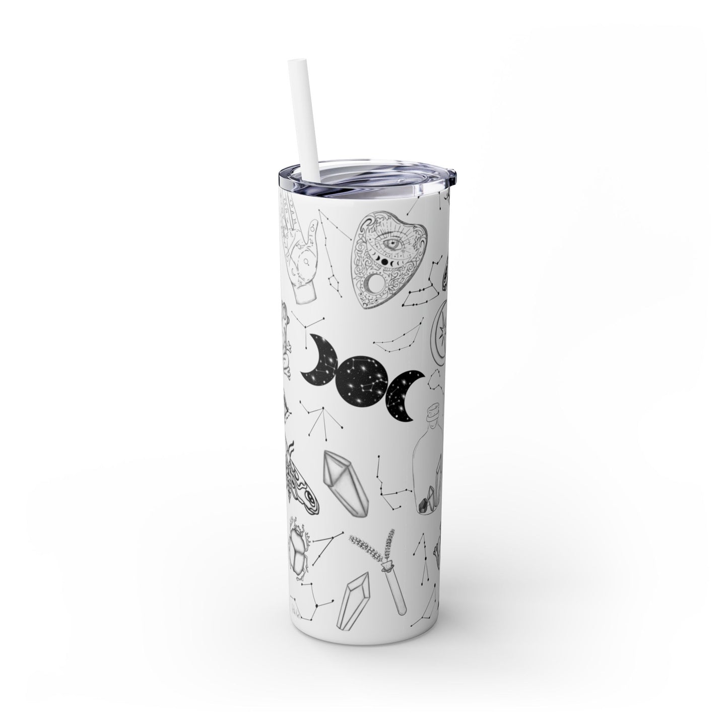 Withy Celestial Skinny Tumbler, 20oz - Astrology Drinkware, Starry Travel Cup, Unique Gift for Her, Cosmic Party Favor, Constellation Mug