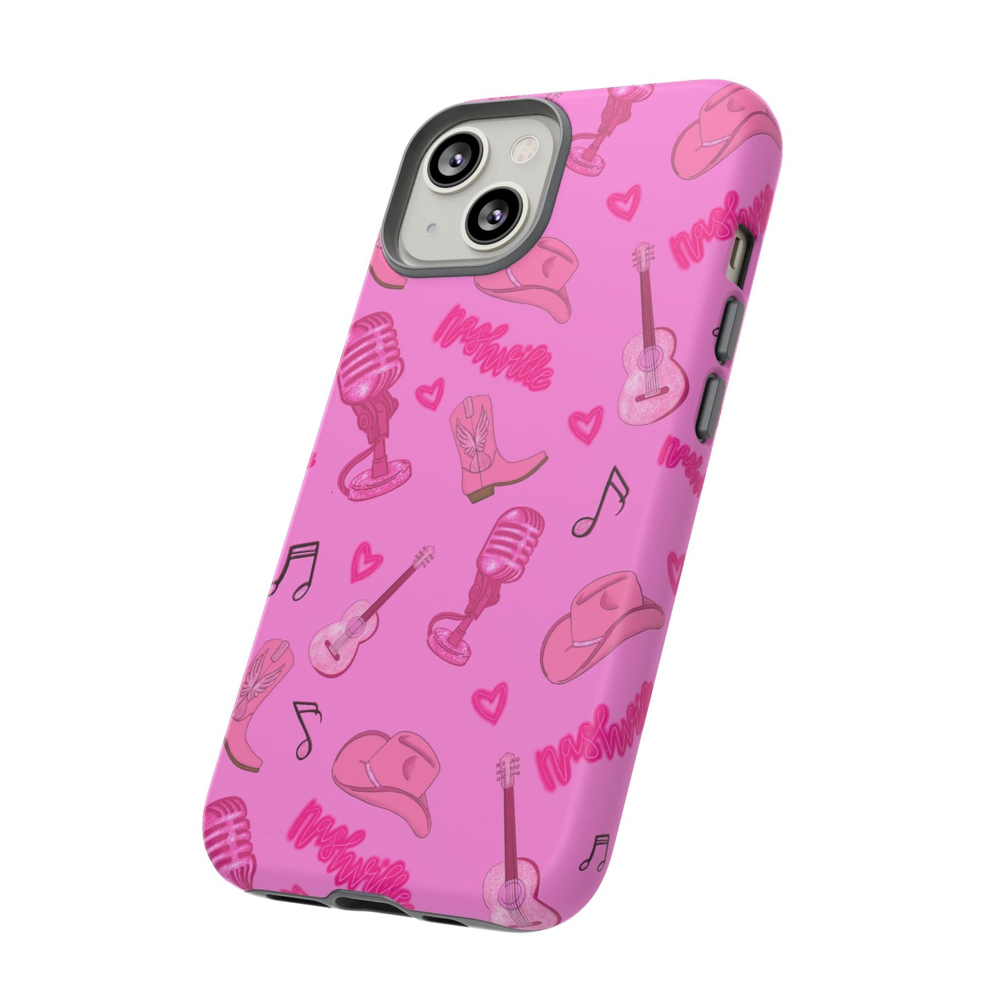 Pink Music Cases for Tough Love, Music Lover Gift, Phone Accessories, Cute Phone Covers, Stylish Cases for Women