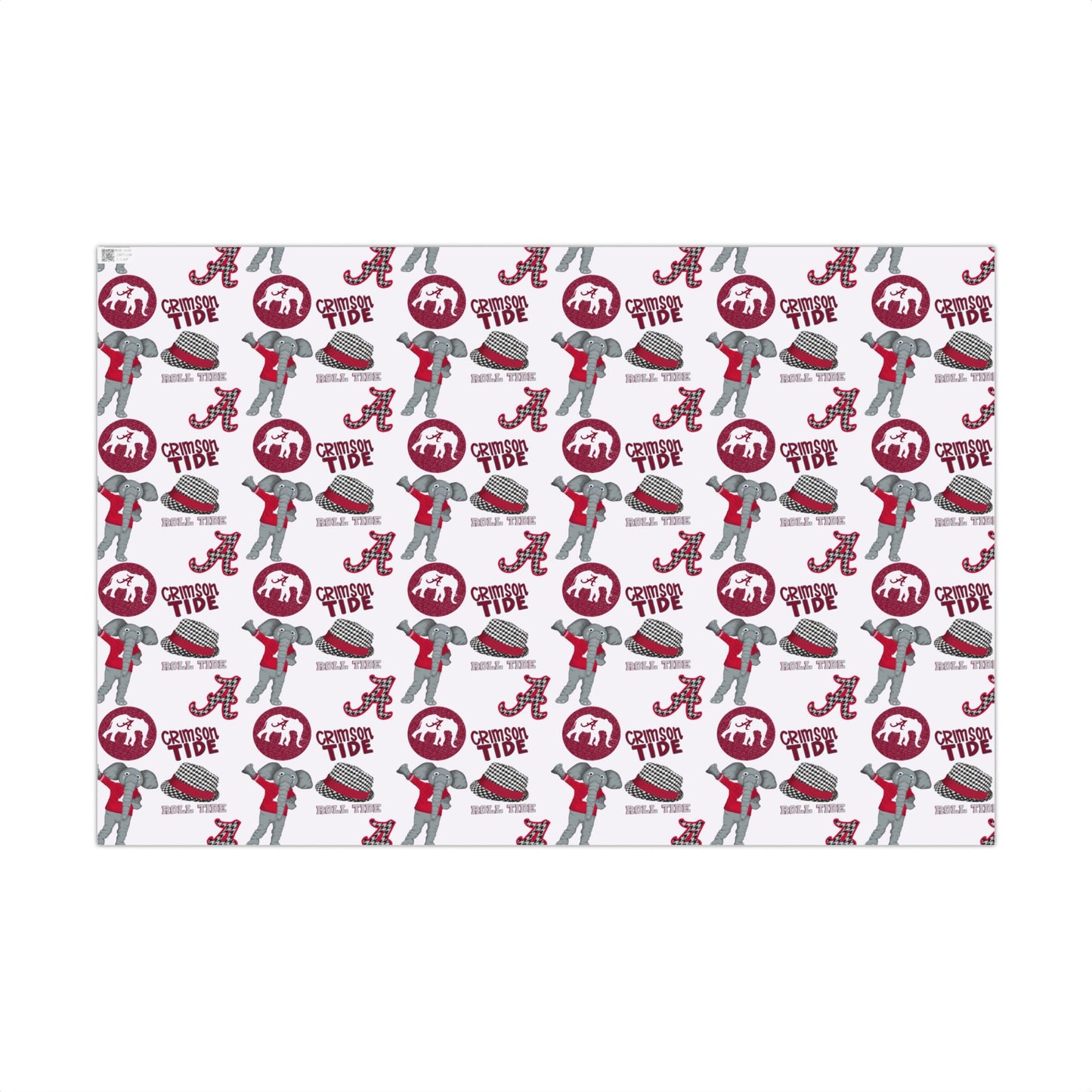 Alabama Crimson Tide Gift Wrap Paper – College Football Team Pattern