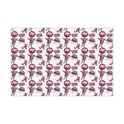 Alabama Crimson Tide Gift Wrap Paper – College Football Team Pattern