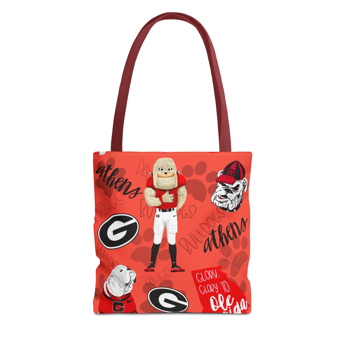 Georgia Bulldogs Tote Bag - Sporty, Cheerful, College Vibe, Perfect for Game Days, Fans, School Spirit, Lightweight, Versatile