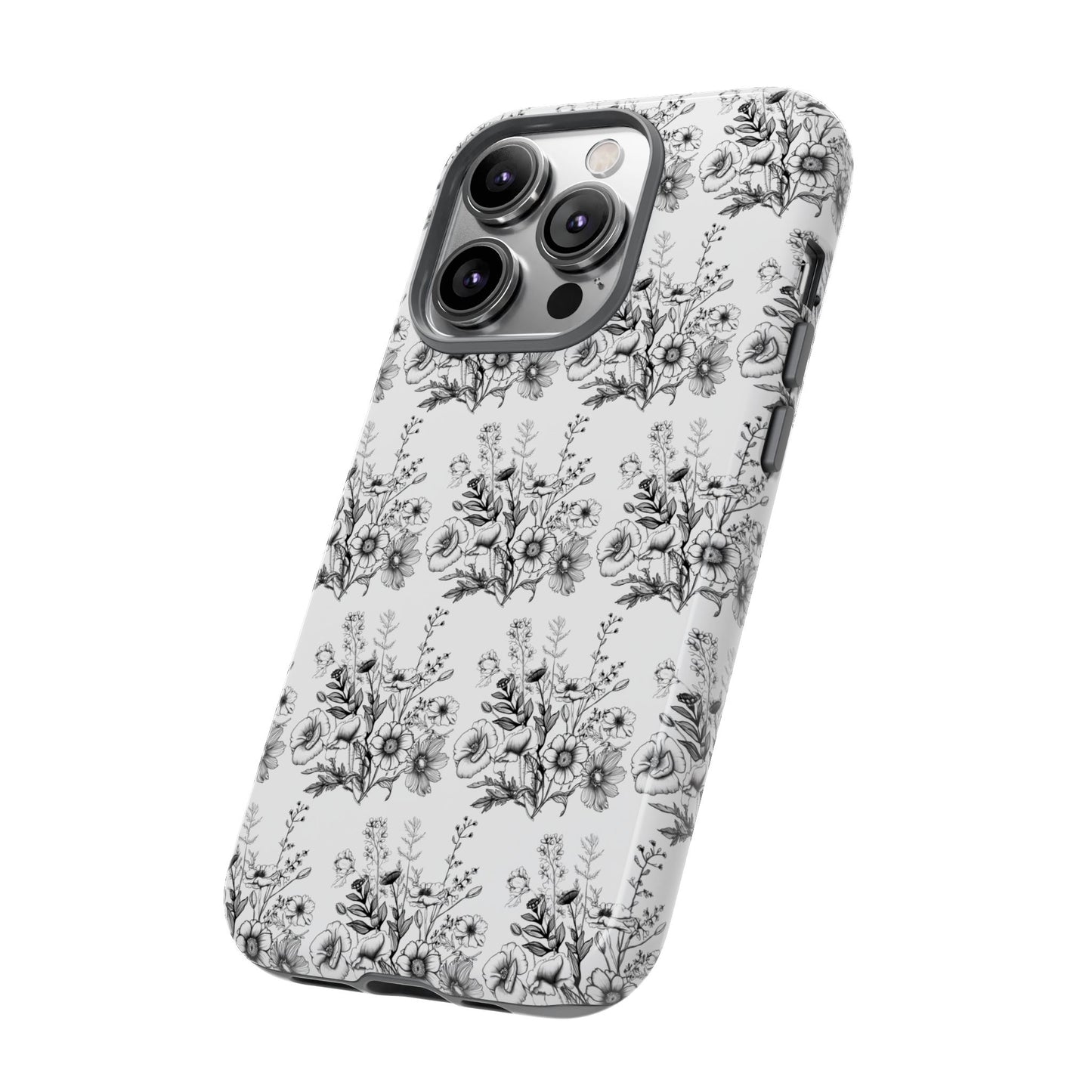 Floral Phone Case, Tough Cases with Elegant Black and White Design, Protective Cover for Fashion Lovers, Unique Gift for All [...]