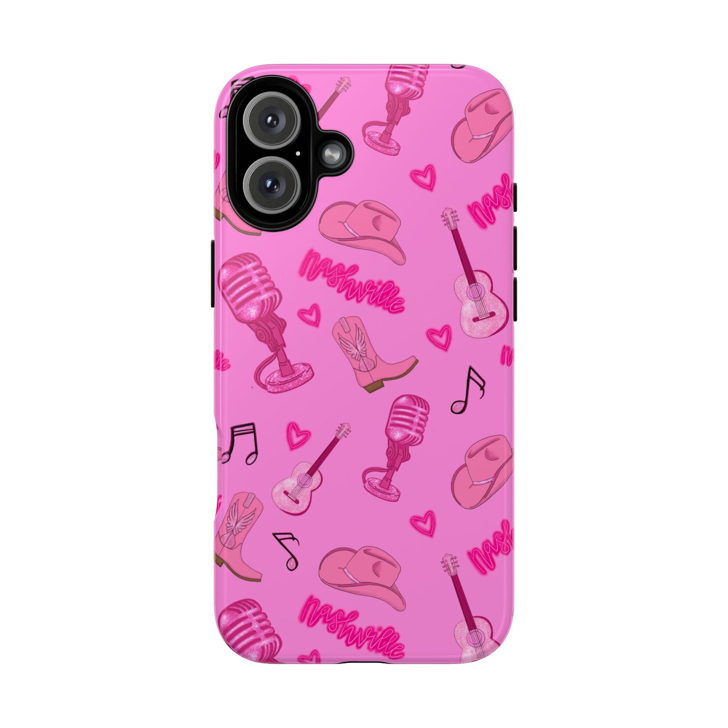 Pink Music Cases for Tough Love, Music Lover Gift, Phone Accessories, Cute Phone Covers, Stylish Cases for Women