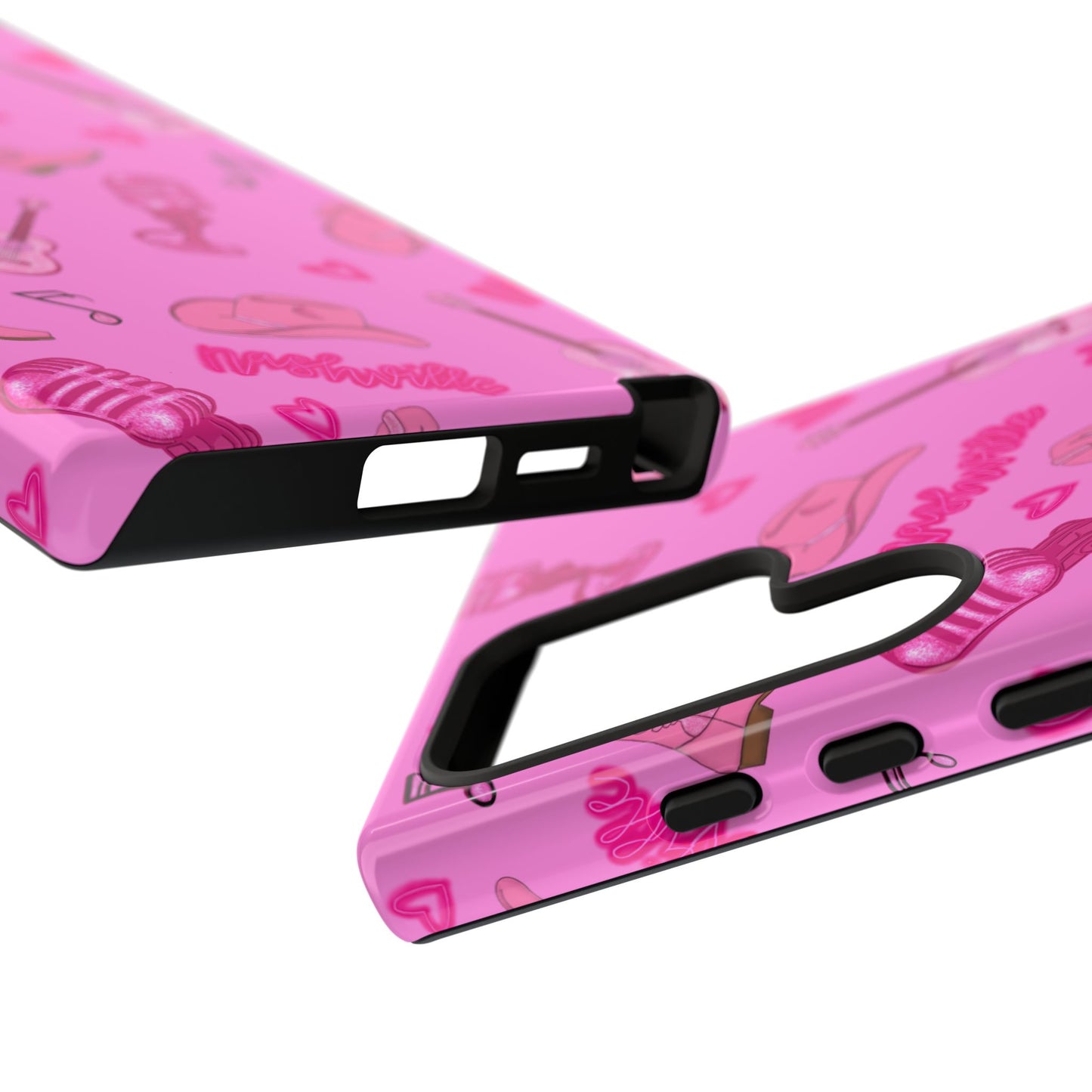 Pink Music Cases for Tough Love, Music Lover Gift, Phone Accessories, Cute Phone Covers, Stylish Cases for Women