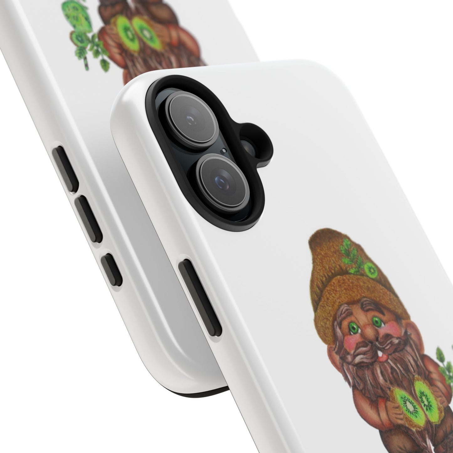 Funny Kiwi Gnome Phone Cases, Phone Covers for Gnome Lovers, Cute Gift for Gardeners, Unique Tech Accessories, Holiday Gifts