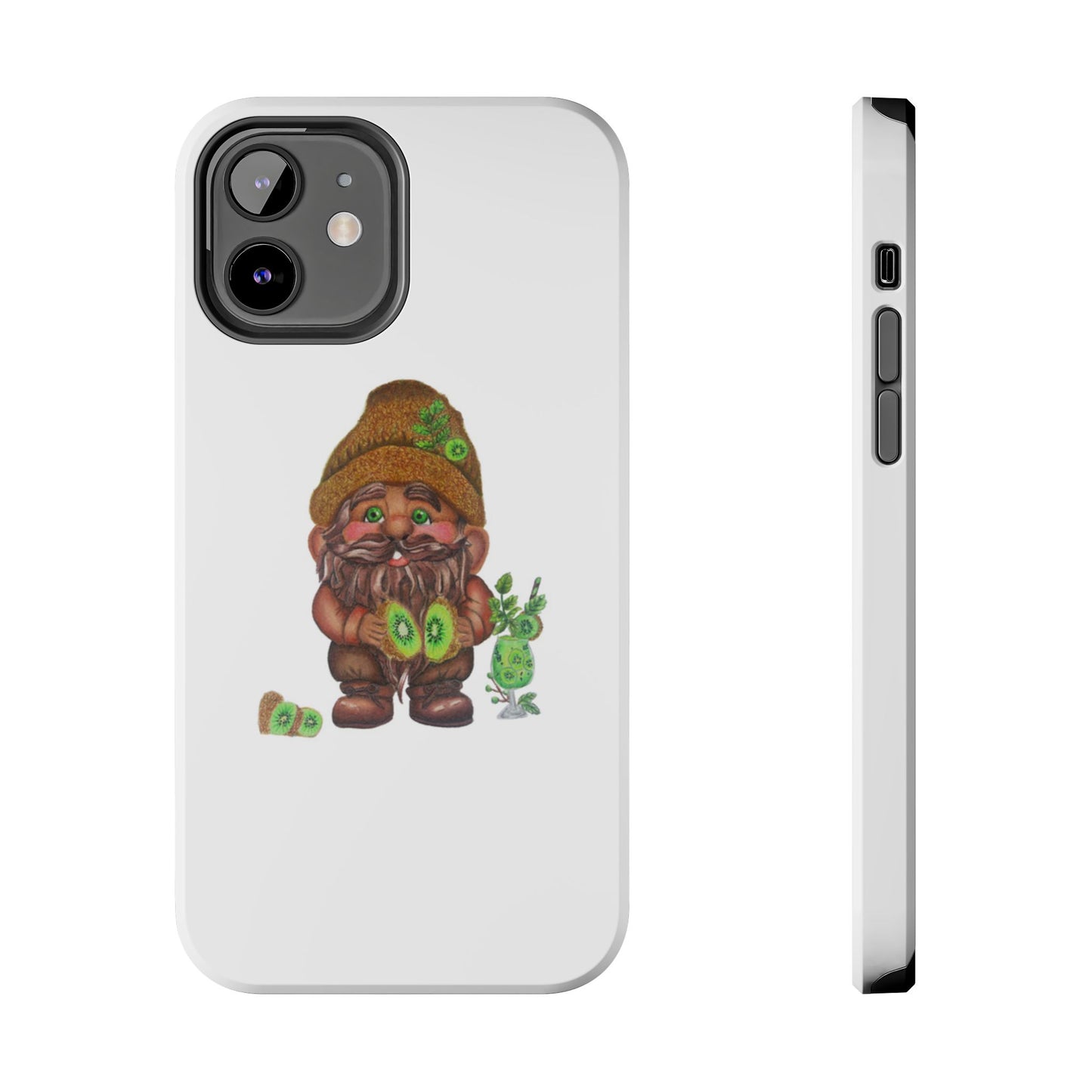 Funny Kiwi Gnome Phone Cases, Phone Covers for Gnome Lovers, Cute Gift for Gardeners, Unique Tech Accessories, Holiday Gifts