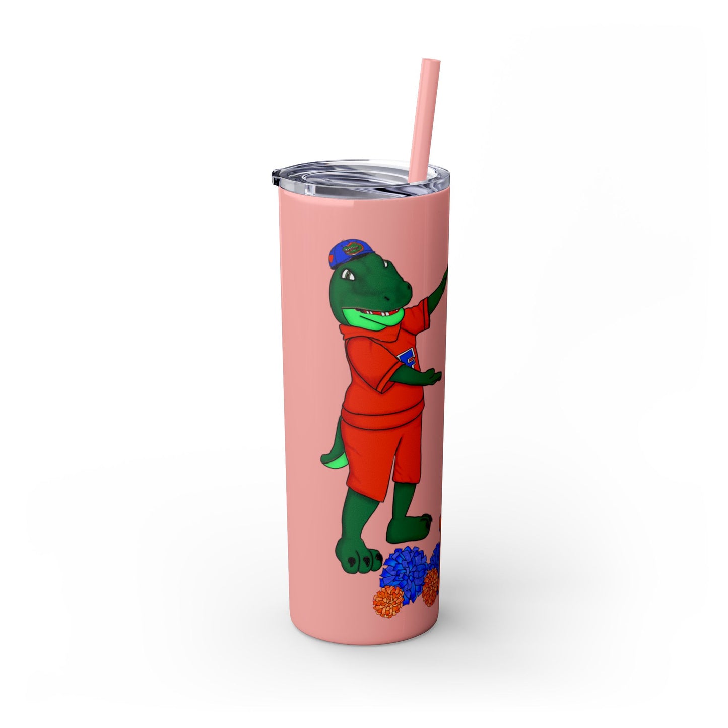 Florida Gators Skinny Tumbler with Straw | Perfect for Gifts, Sports Events, Tailgating, Summer Drinks, Eco-Friendly Hydration