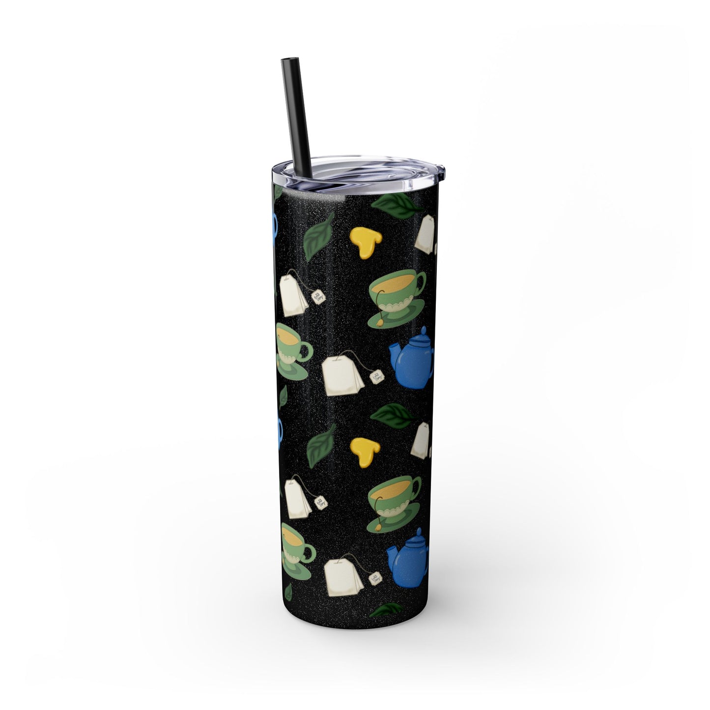 Charming Tea Themed Tumbler, Stylish Drinkware for Tea Lovers, Perfect for Gifts, Home, Travel, Eco-Friendly Beverage Container