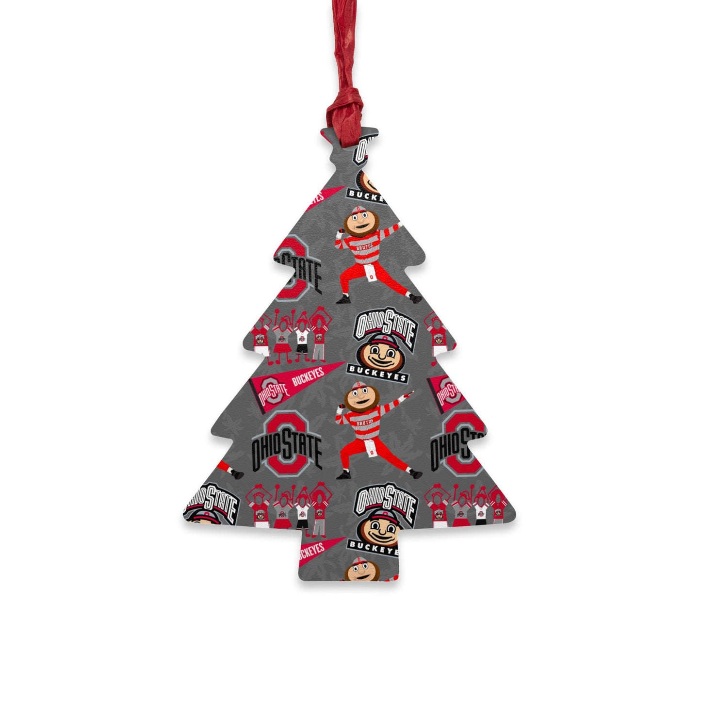 Ohio State Wooden Ornaments, Holiday Decorations, College Sports Decor, Personalized Gift, Christmas Ornaments