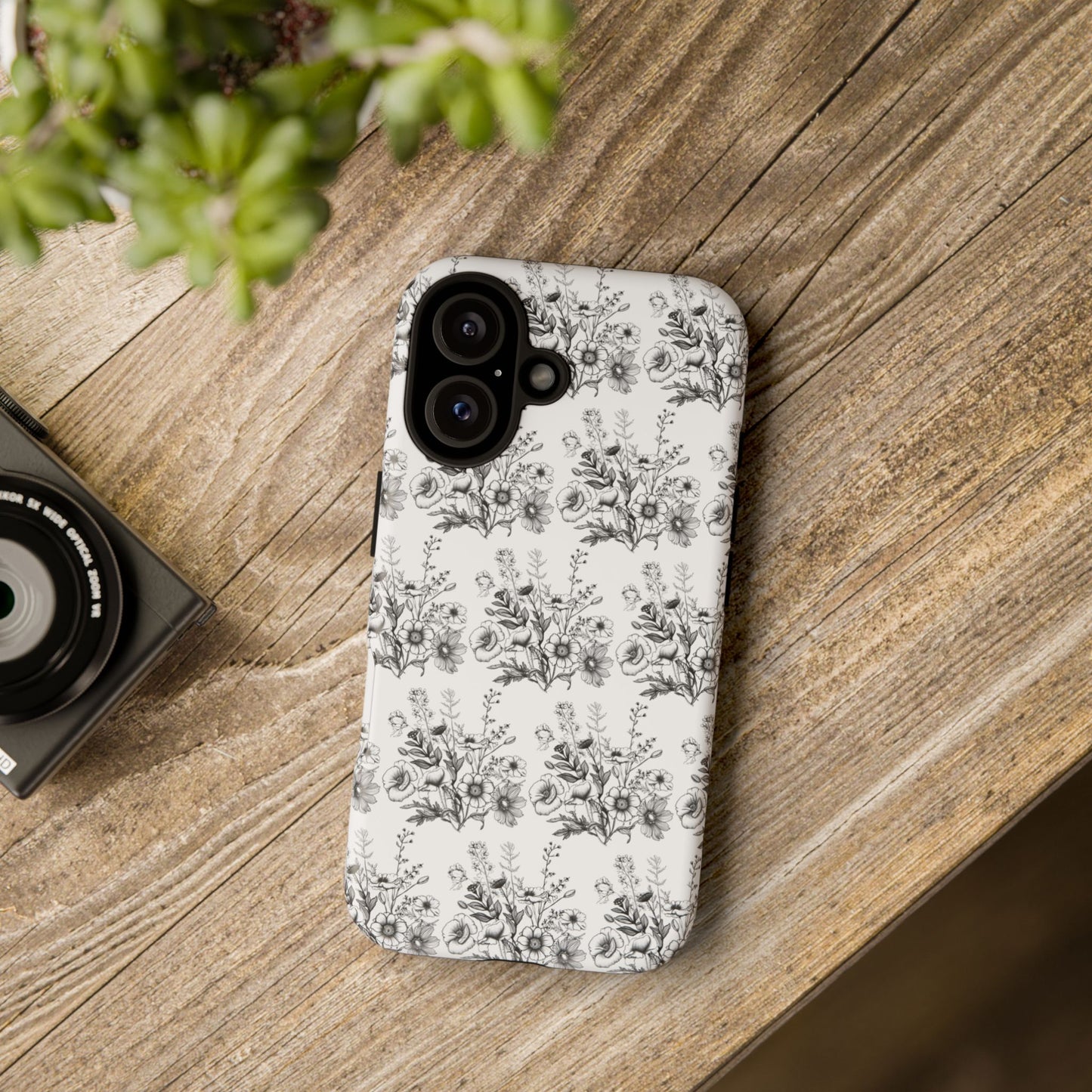 Floral Phone Case, Tough Cases with Elegant Black and White Design, Protective Cover for Fashion Lovers, Unique Gift for All [...]