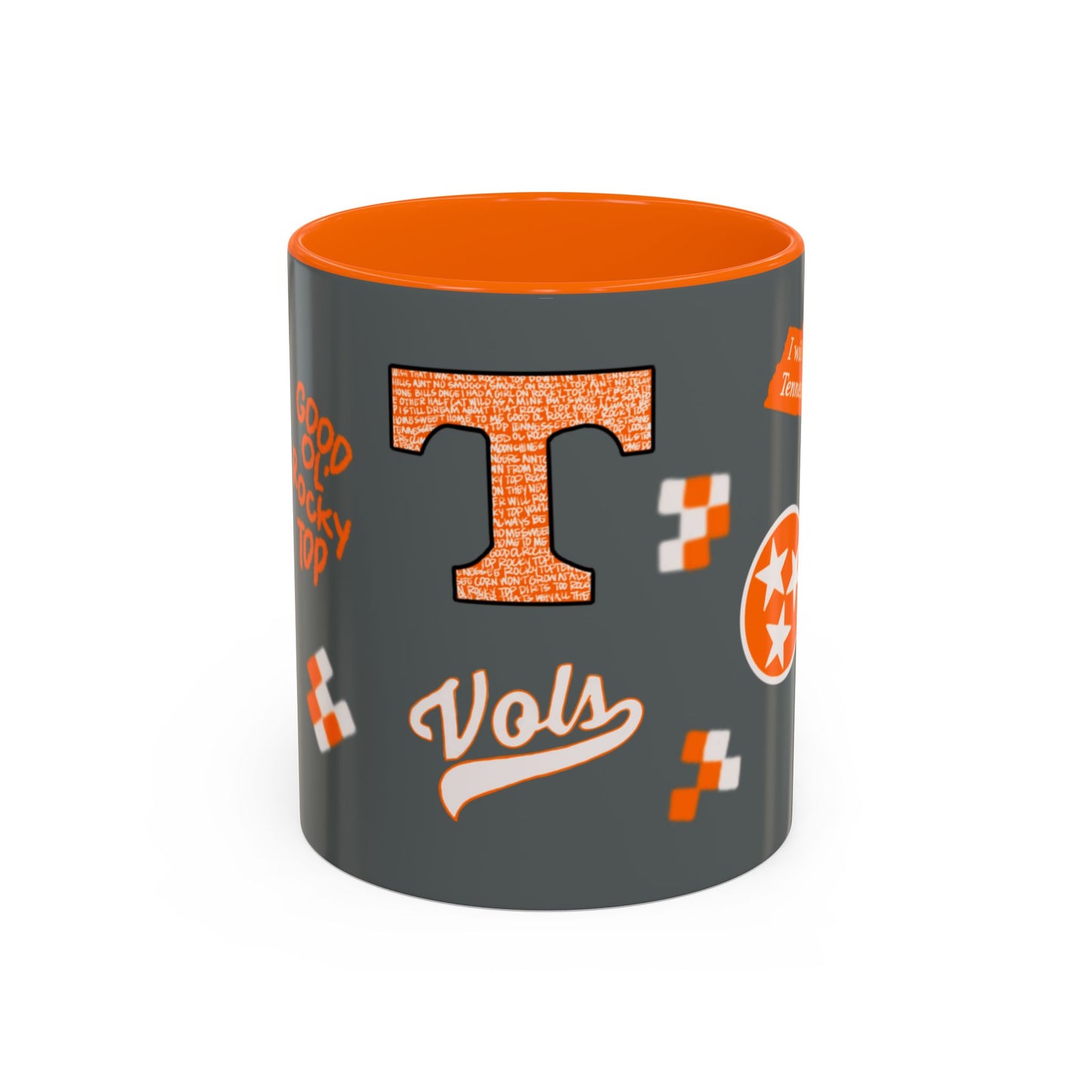 Tennessee Spirit Coffee Mug, Perfect for Gameday, College Student Gift, Unique Drinkware, Sports Fan Mug, Show Your Team Pride