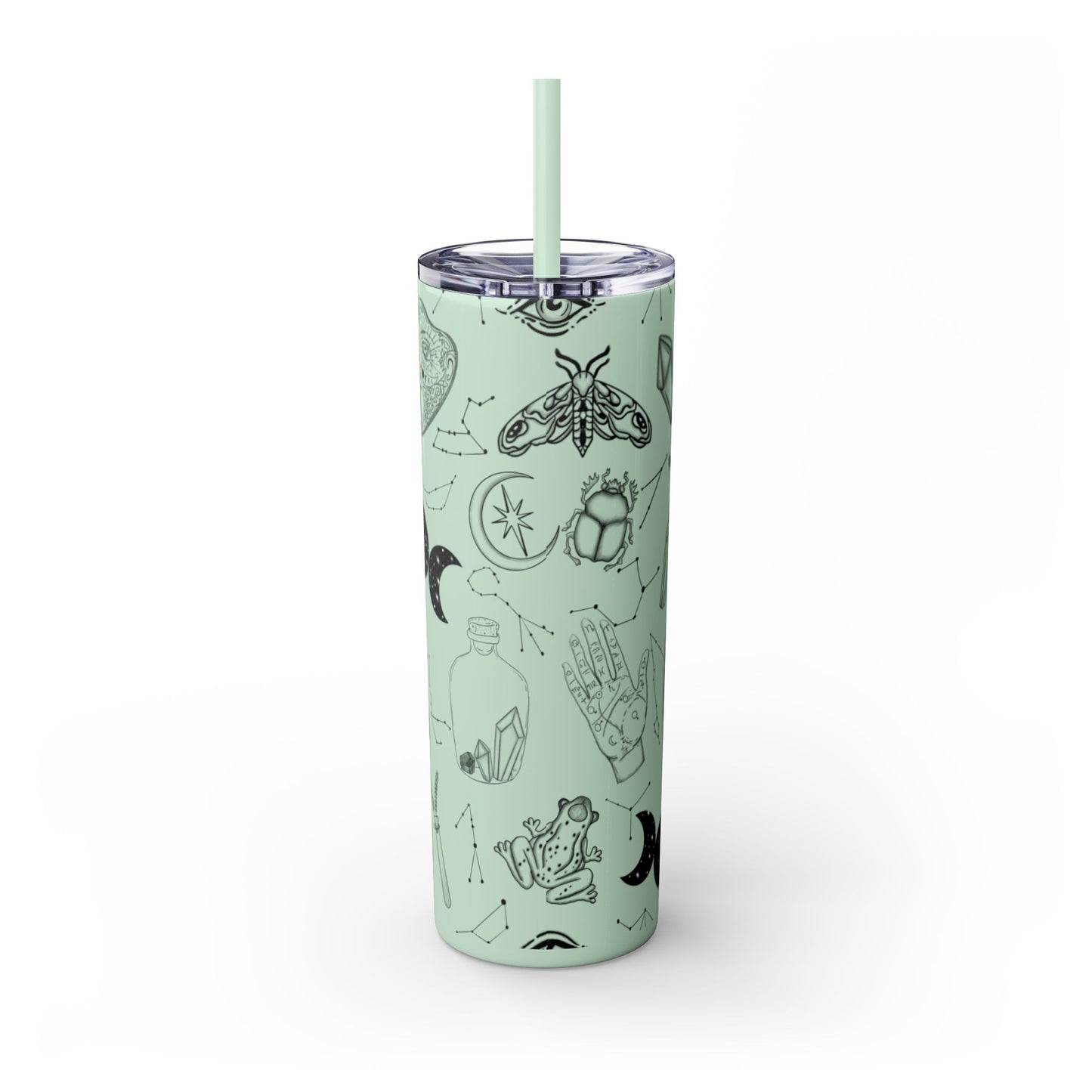 Withy Celestial Skinny Tumbler, 20oz - Astrology Drinkware, Starry Travel Cup, Unique Gift for Her, Cosmic Party Favor, Constellation Mug