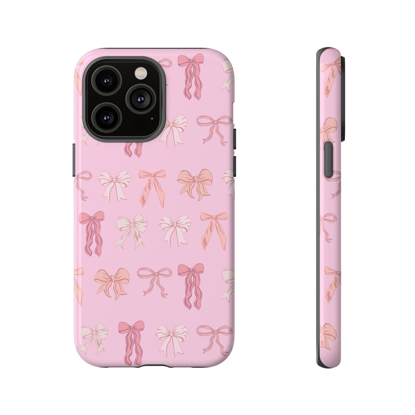 Cute Phone Case with Bow Design | Pink Aesthetic | Gifts for Her, Birthday Present, Trendy Phone Accessories, Fashionable Tech Cover