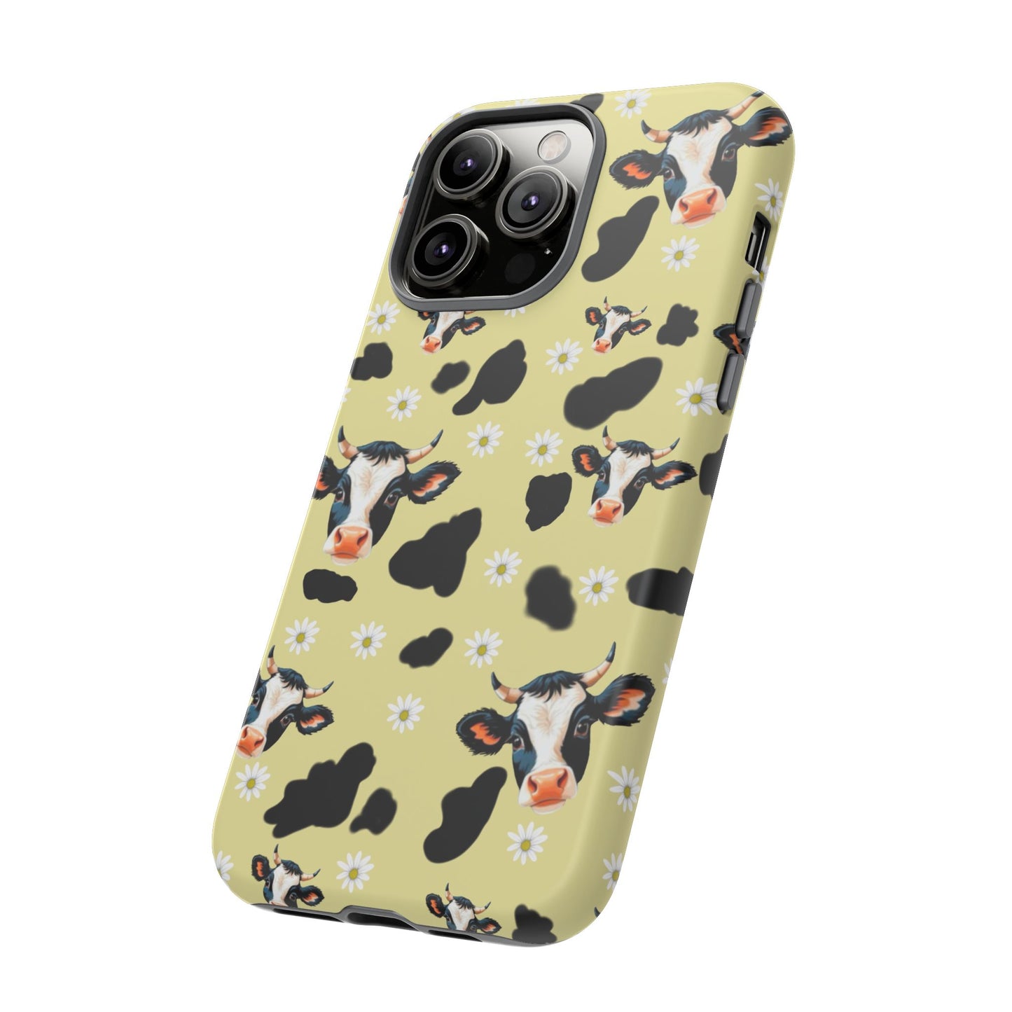 Cow Print Phone Case - Cute Protection for Animal Lovers, Gift for Farmhouse Decor, Cheerful Cow Design