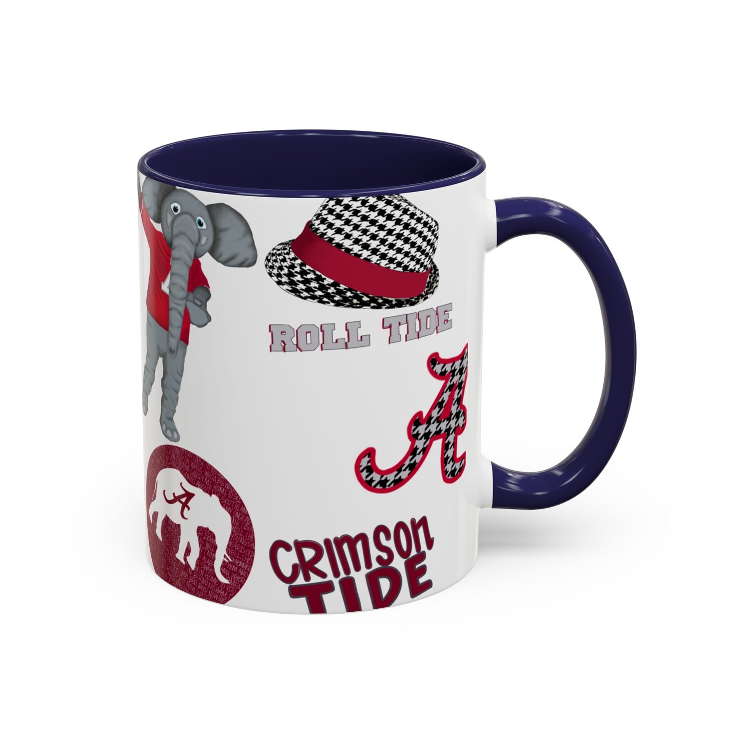 Crimson Tide Coffee Mug, Alabama Fan Cup, Roll Tide Mug, College Sports Gift, Game Day Drinkware