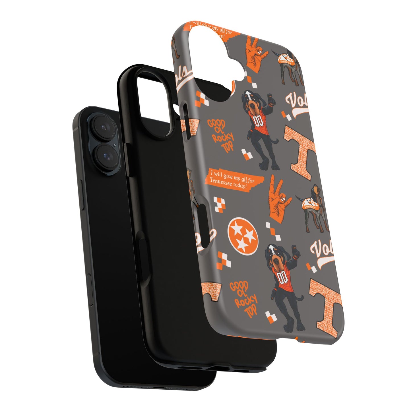 Tough Cases - Tennessee Fan Phone Case, Sports Team Accessory, Gift for Volunteers Fans, Durable Cover, College Game Day