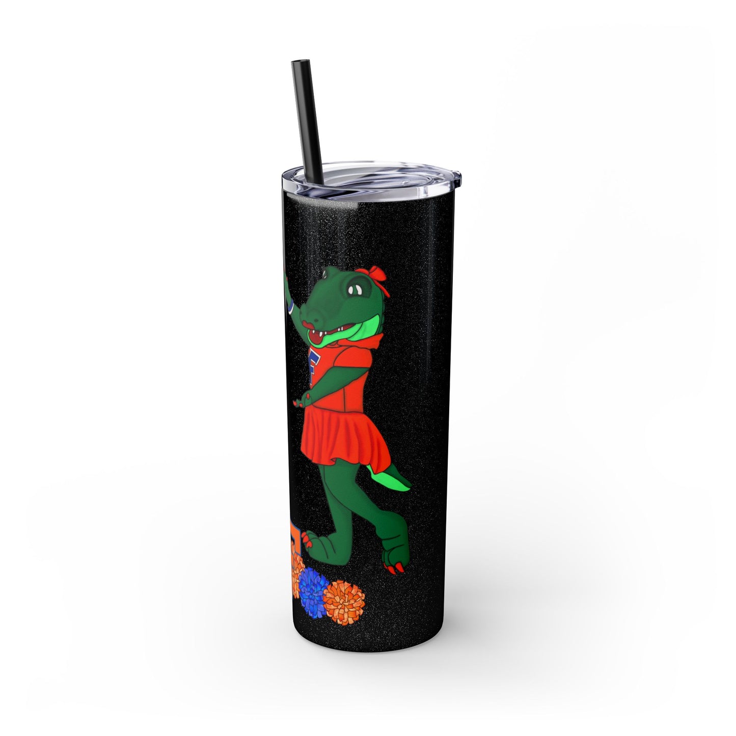 Florida Gators Skinny Tumbler with Straw | Perfect for Gifts, Sports Events, Tailgating, Summer Drinks, Eco-Friendly Hydration